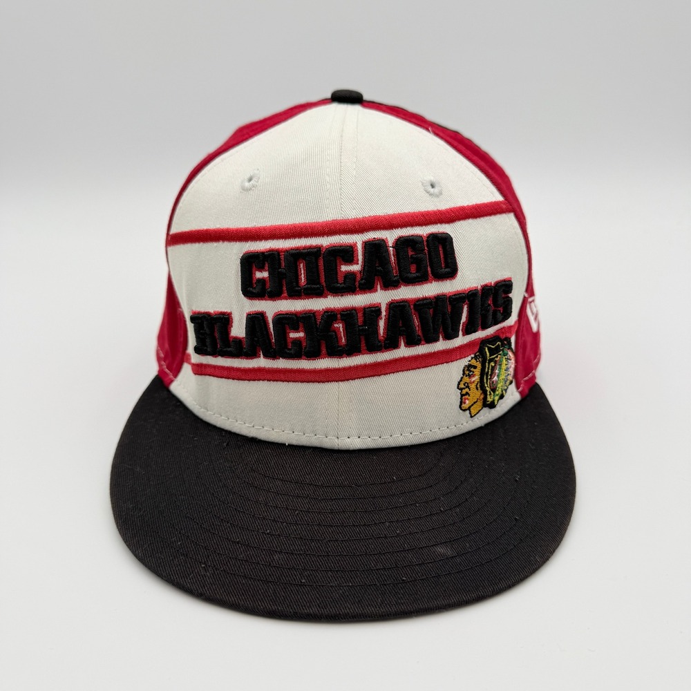 New Era Chicago Blackhawks Snapback Hat Men's OSFM NHL Hockey Baseball Cap